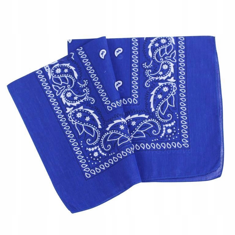 BANDAMKA BANDANA CHUSTKA APASZKA NIEBIESKA CHABER