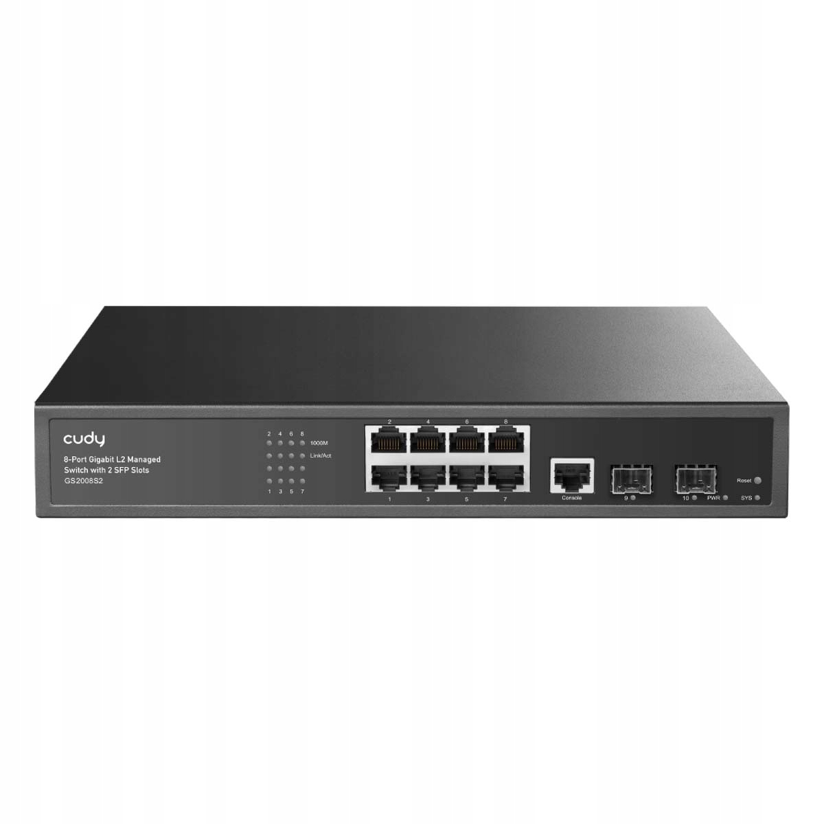 Cudy GS2008PS2 přepínač, 8portový, Gigabit, PoE+, 120W, spravovaný
