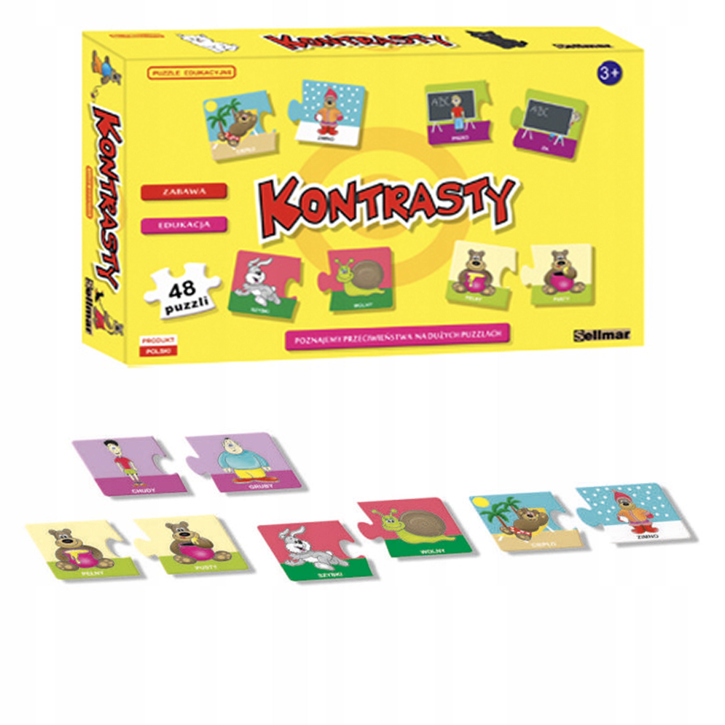 

Puzzle Kontrasty 48 Elementów Sellmar