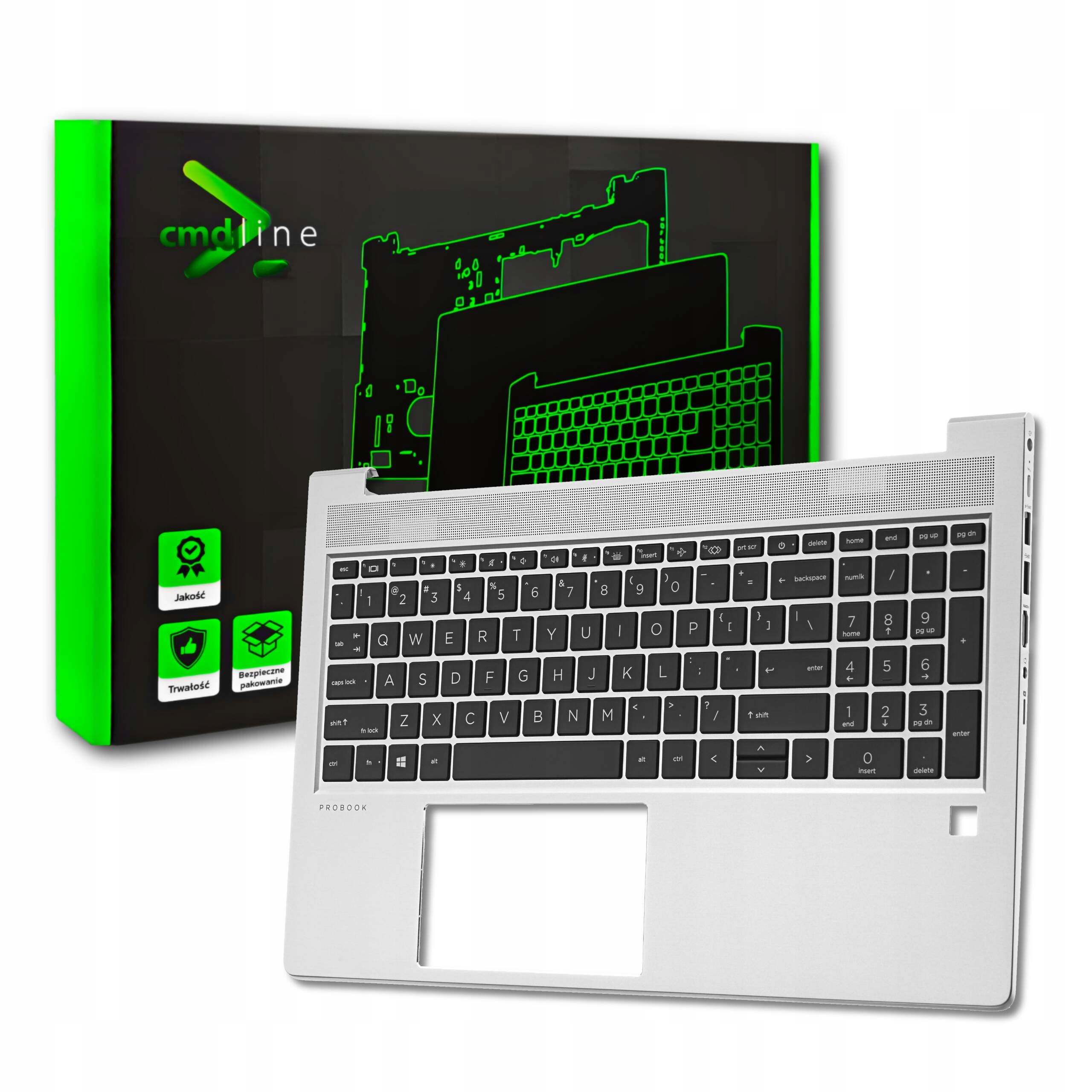 Obudowa Górna Palmrest Klawiatura Led Do Hp Probook 650 (G8 G9)