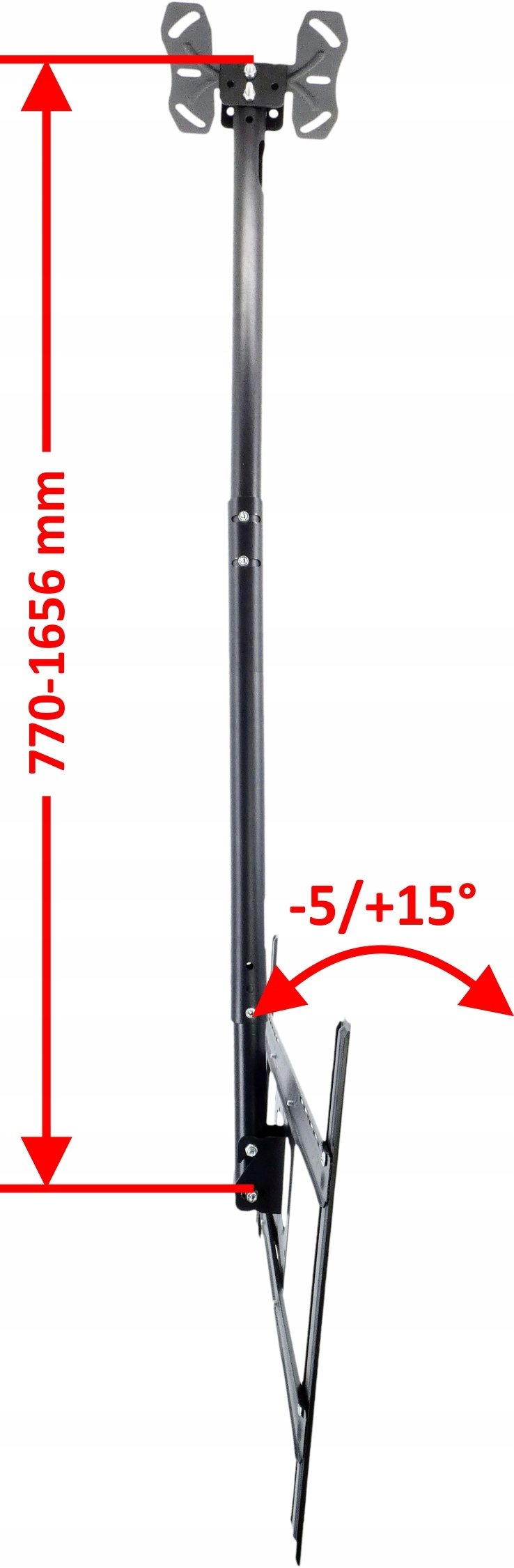 UCHWYT SUFITOWY WIESZAK DO TELEWICZORÓW TV 32-70 CALI UNIWERSALNY OBROTOWY Model W3