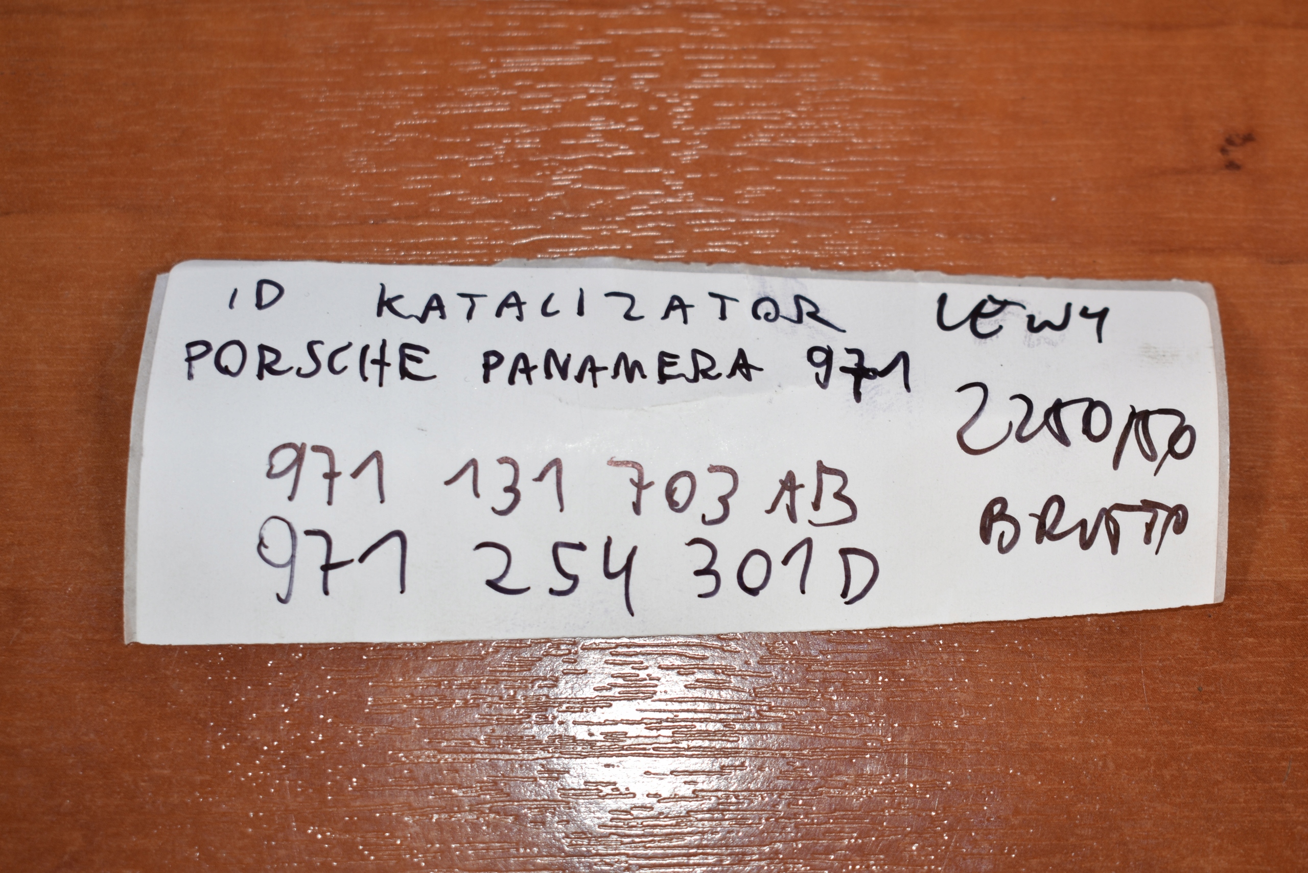 IDEALNY catalyst left PORSCHE PANAMERA 971 1