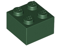 

Lego 3003 Klocek 2x2 zielon ciemny Nowy (1g)