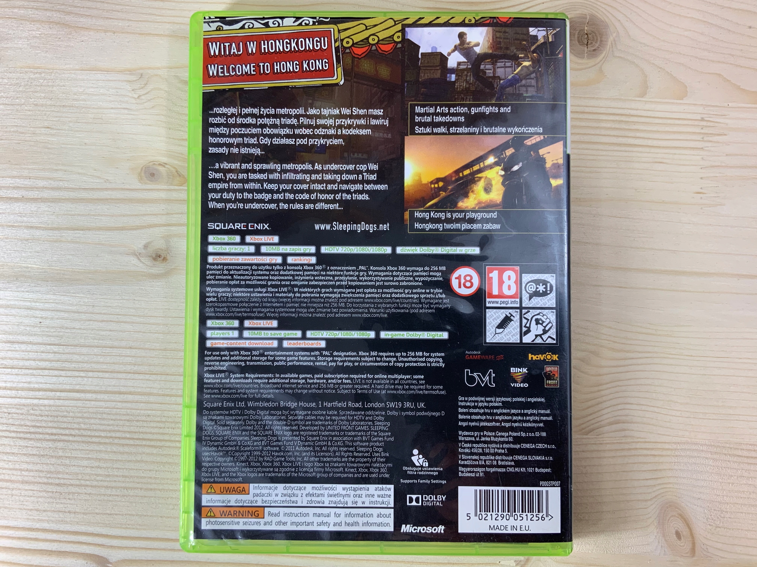 SLEEPING DOGS płyta bdb+ komplet PL XBOX 360 Producent United Front Games