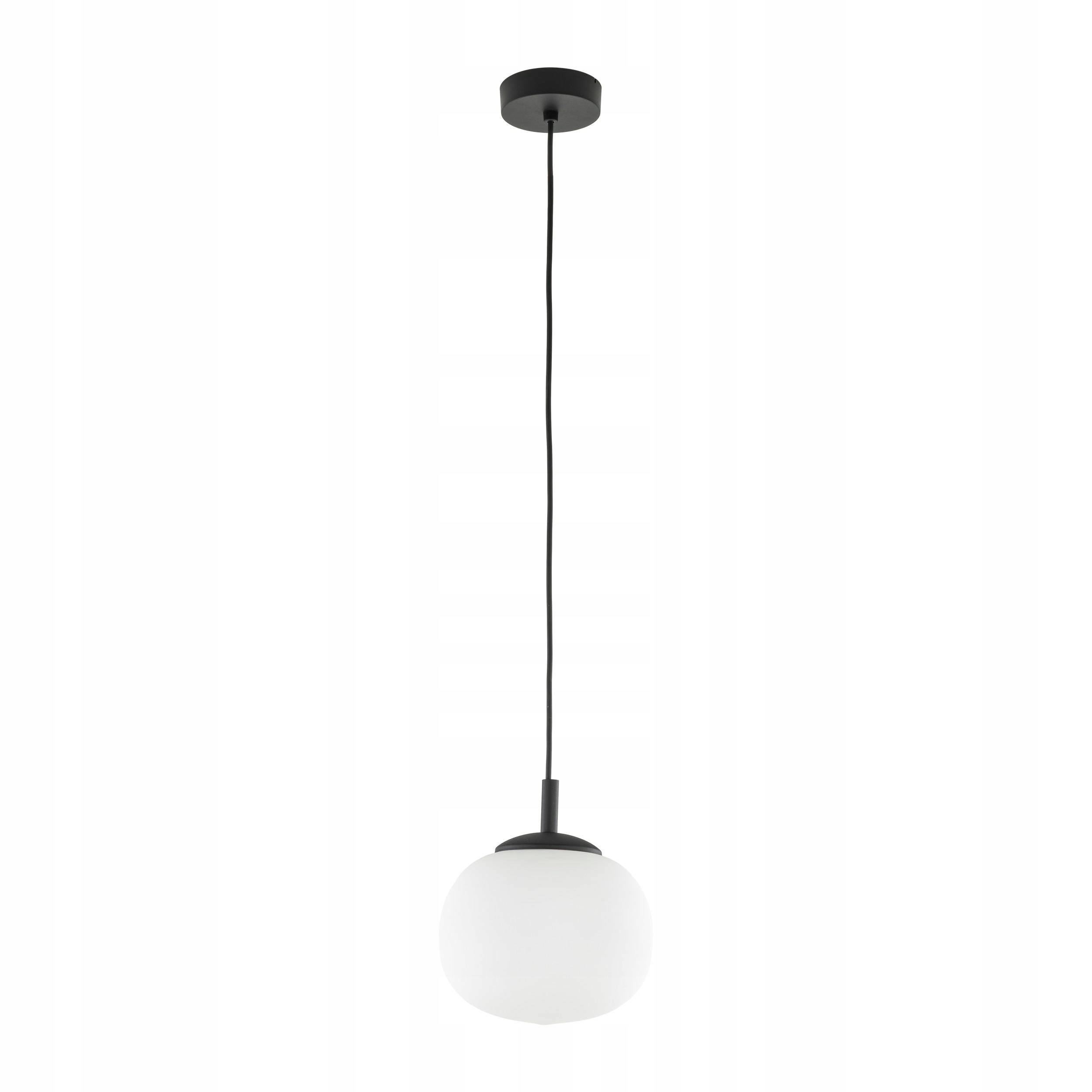 Závěsné svítidlo Vibe Černé Bílé Skleněné Stínidlo 1xE27 20cm Stropní Svítidlo Dům