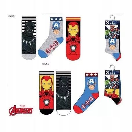 

Avengers skarpetki 3-pak rozm: 23-26