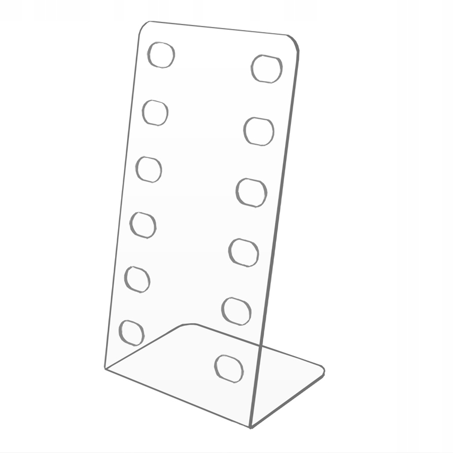 

Stojak Na Okulary Ekspozytor Z Plexi 3 mm na 6 Par