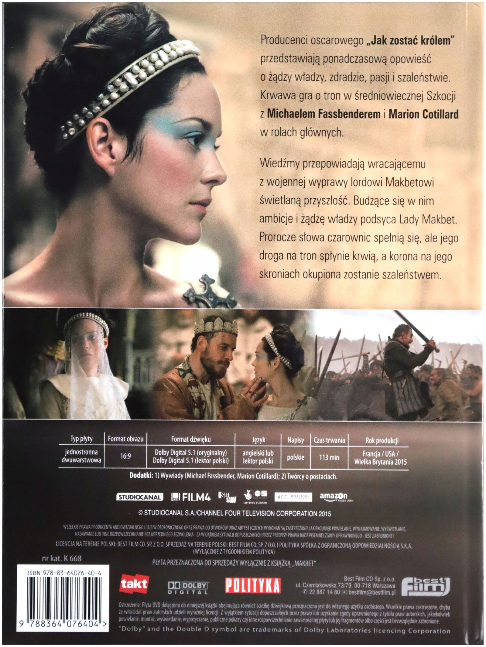 MAKBET (BOOKLET) (DVD) Stan opakowania oryginalne