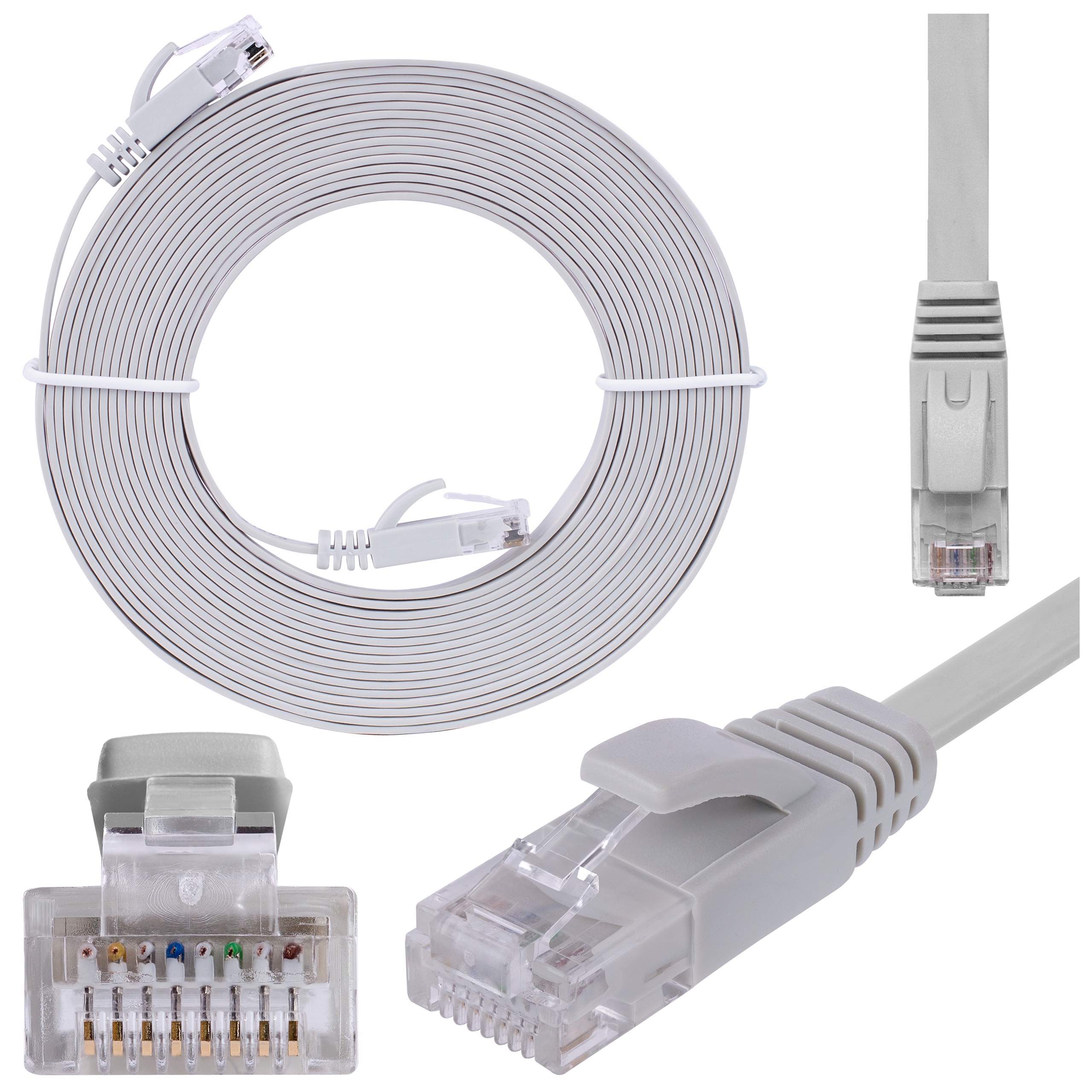 

Neku Kabel Patchcord Utp kat.6 sieciowy płaski 1m