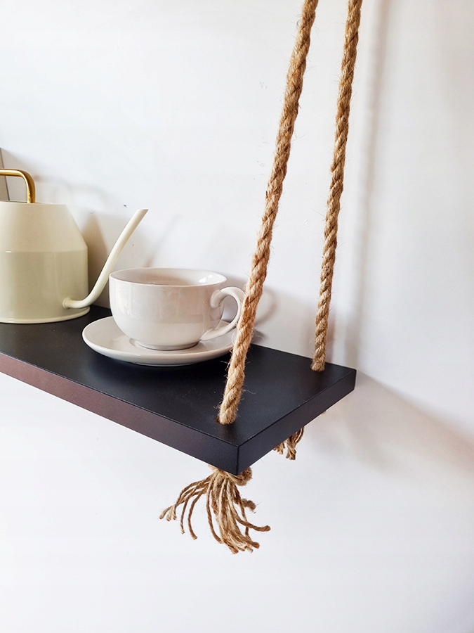 Półka Wisząca na linach kwietnik 120cm boho Marka Nowy Wymiar