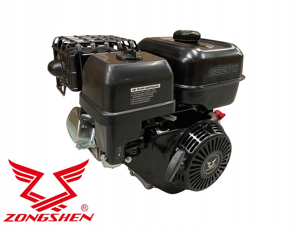 SILNIK ZONGSHEN GB270 272cc 9,0 POZIOMY WAŁ