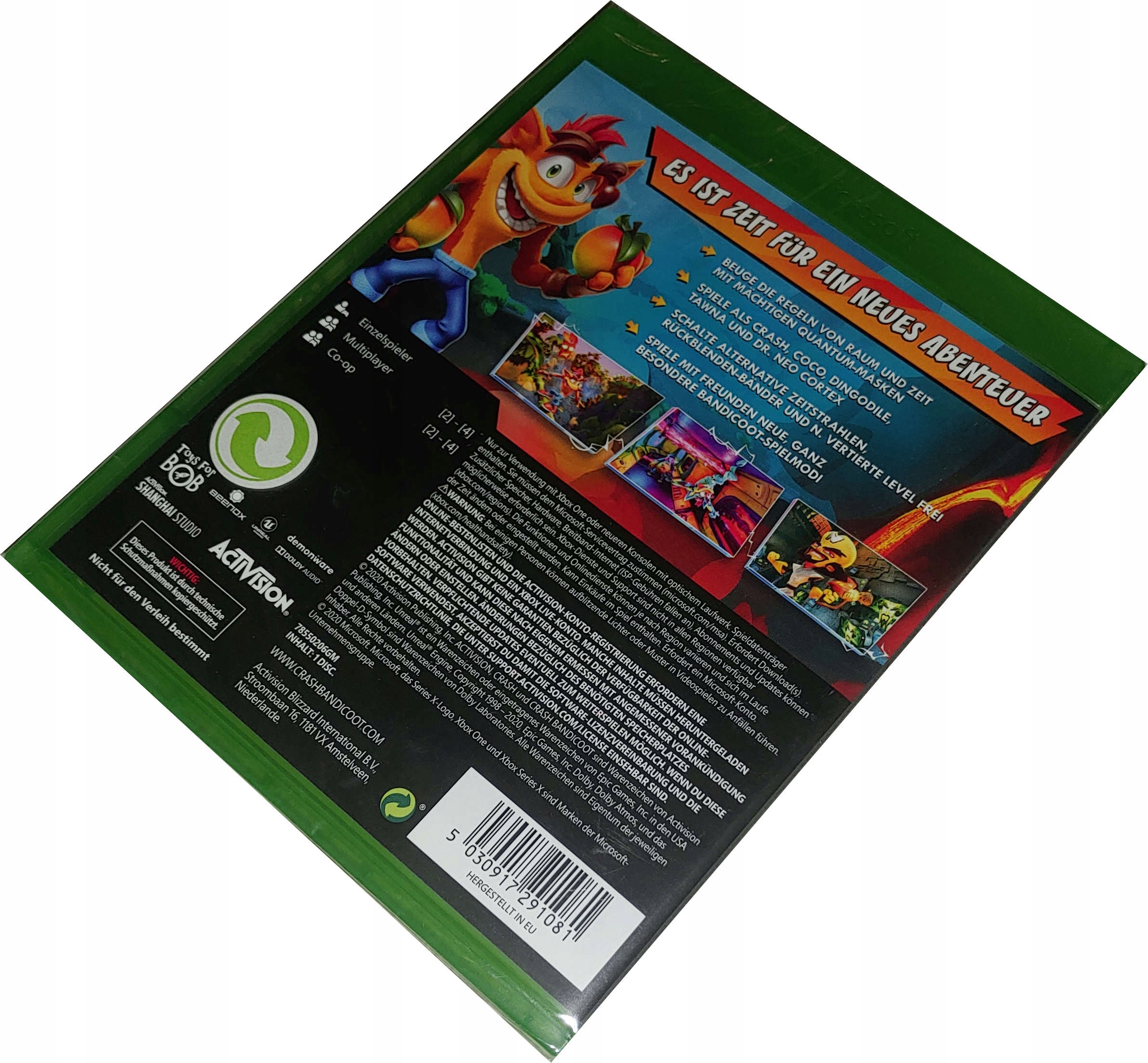 CRASH BANDICOOT 4 NAJWYŻSZY CZAS / XBOX ONE / SERIES X / PL Stan opakowania oryginalne