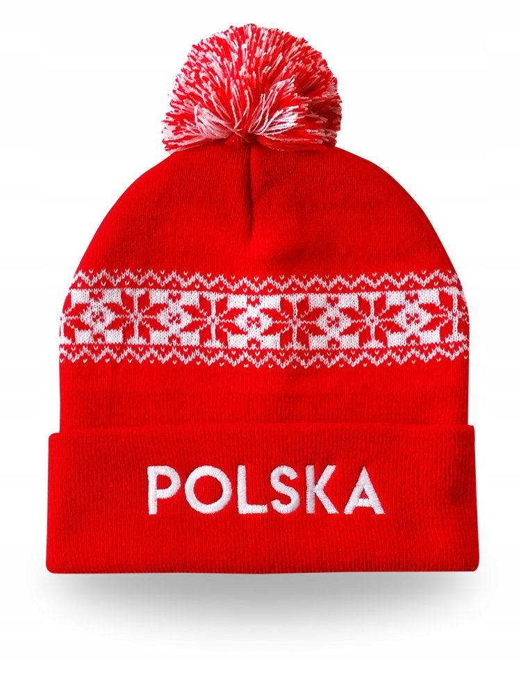 Czapka na zimę Polska Biało-czerwoni Mistrzostwa Reprezentacja Polski Mecz