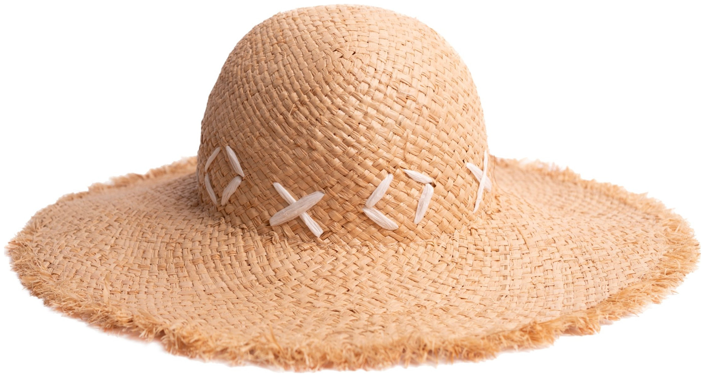 Dámský klobouk Artea – s velkou krempou na léto, elegantní pletený boho, béžová barva