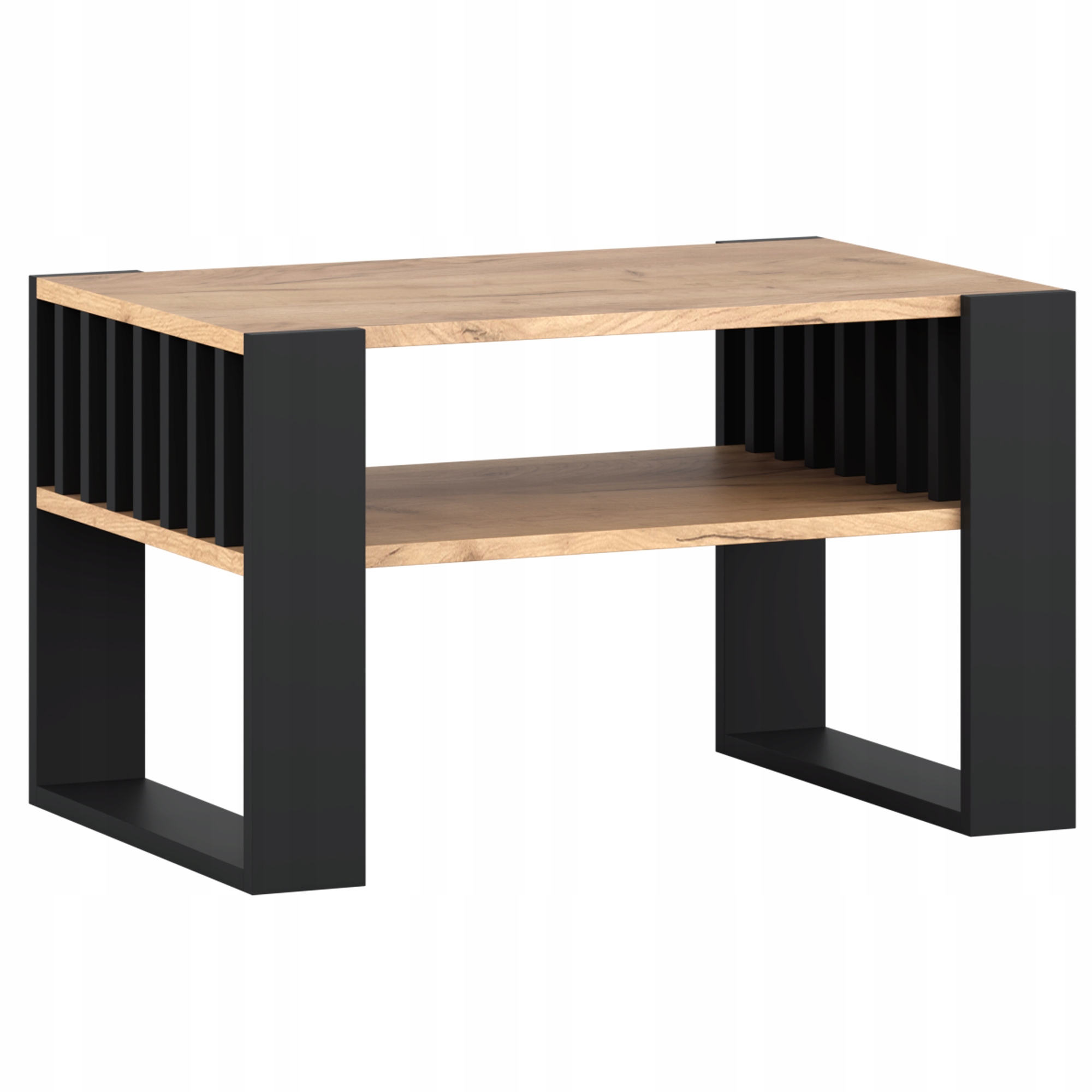 Konferenční stolek Lameza s policí 75x45 dub craft moderní loft do obývacího pokoje
