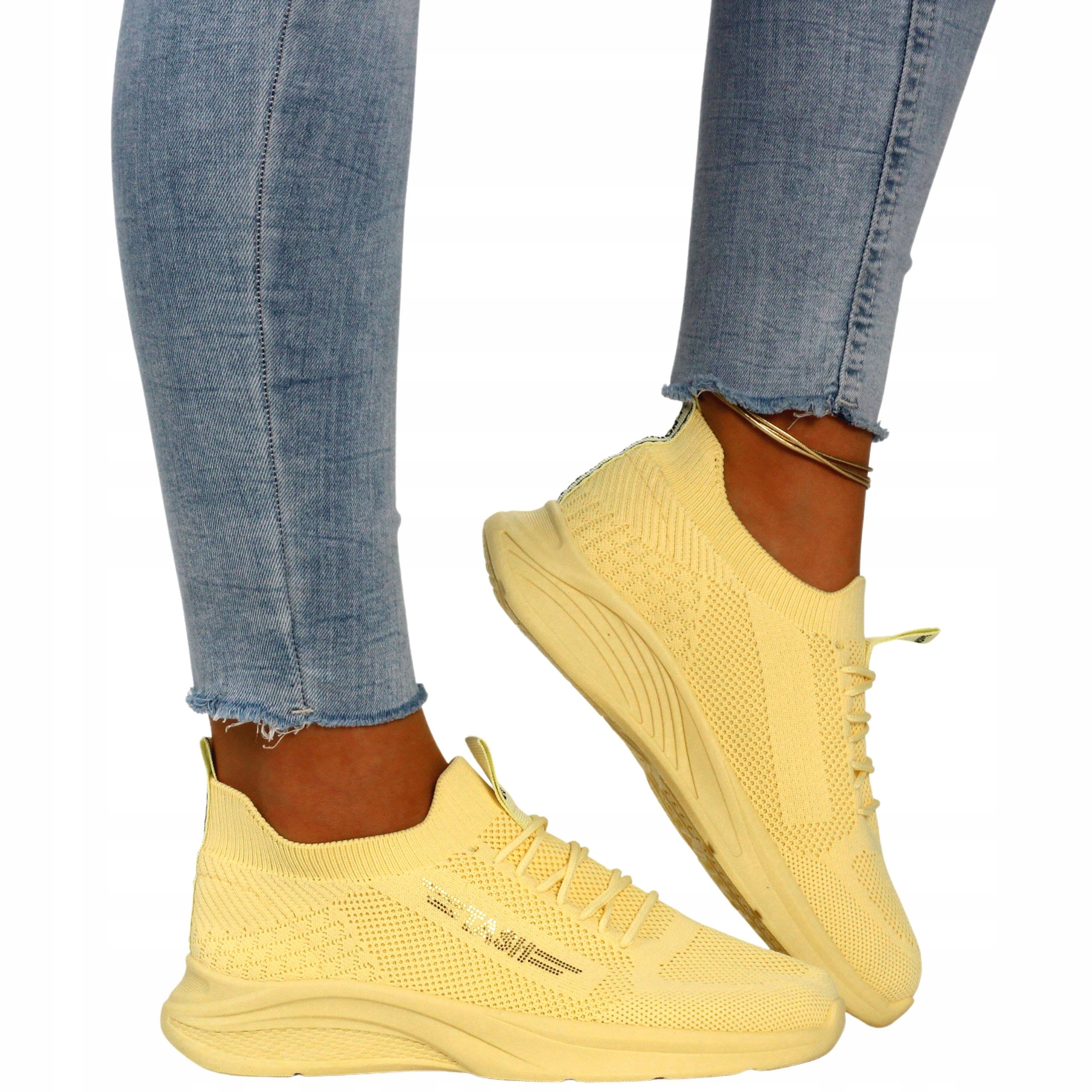 

Buty Damskie Sportowe Obuwie Wsuwane Siateczka