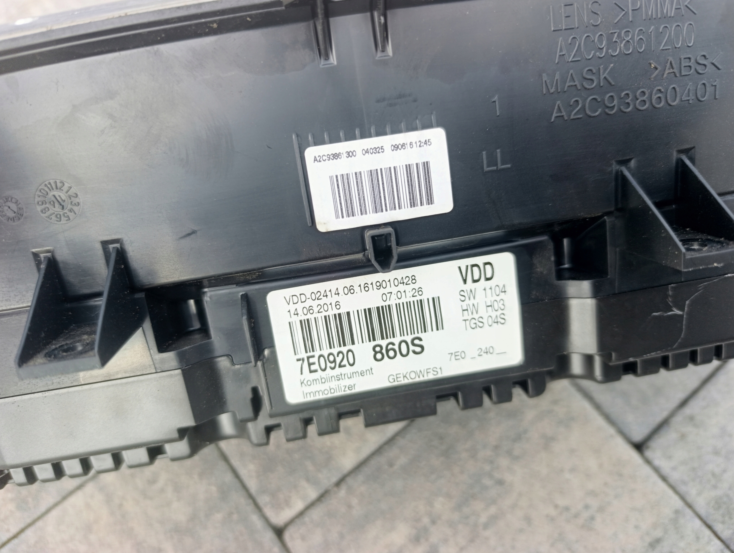 VW T6 2.0 TDI running board startowy dials computer of the engine ignition module komf.