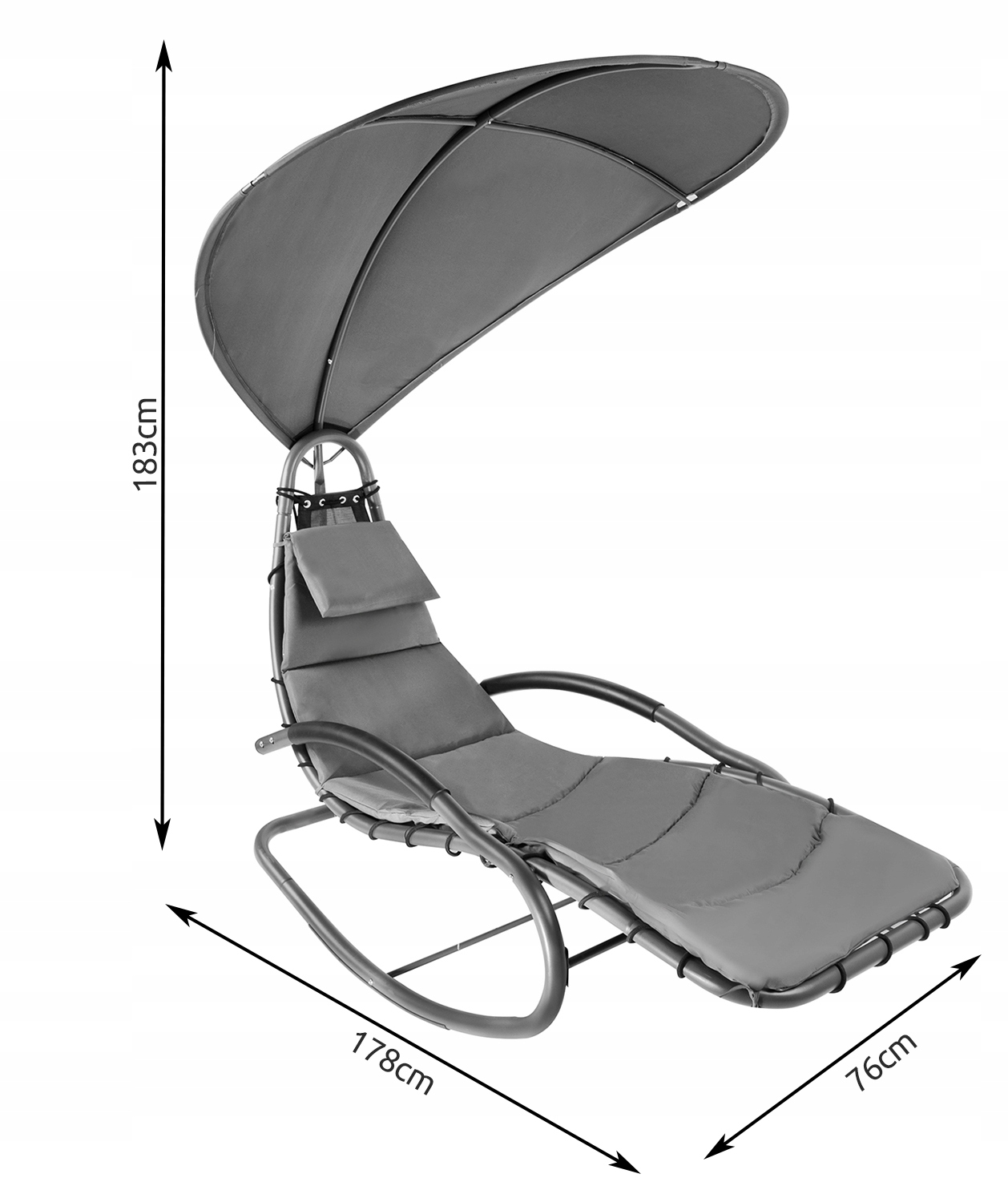 Шезлонг-качалка Садовое кресло Swing Rocker Код производителя 12115