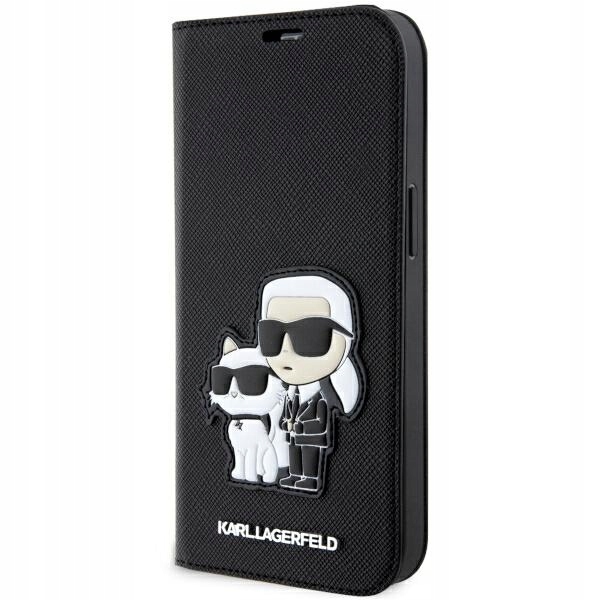 Pouzdro Pro Iphone 14 Pro Karl Lagerfeld Knihovna Saffiano Karl & Chouette