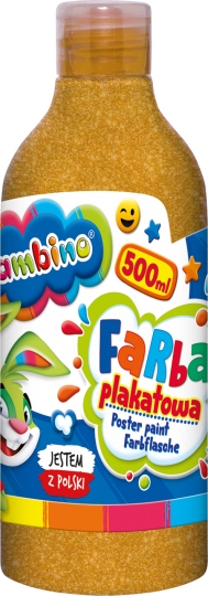 

Farby plakatowe w butelce 500ml Bambino złota