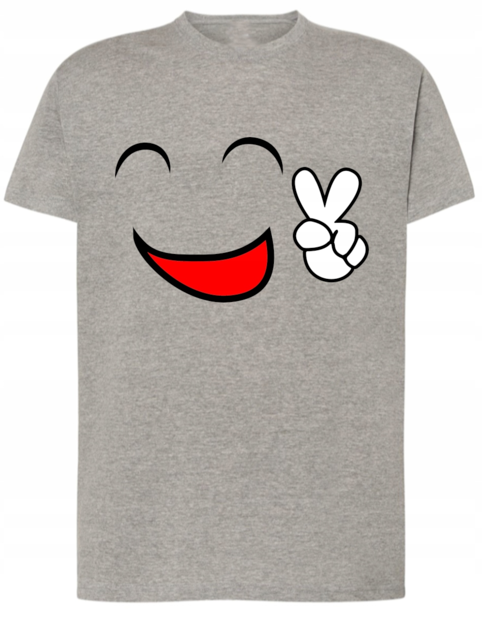 

T-Shirt koszulka nadruk uśmiech r.5XL