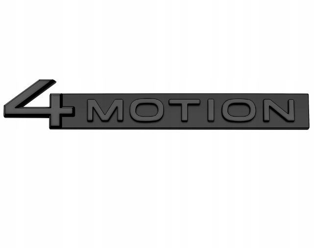 4motion emblemat napis znaczek nalepka Czarny