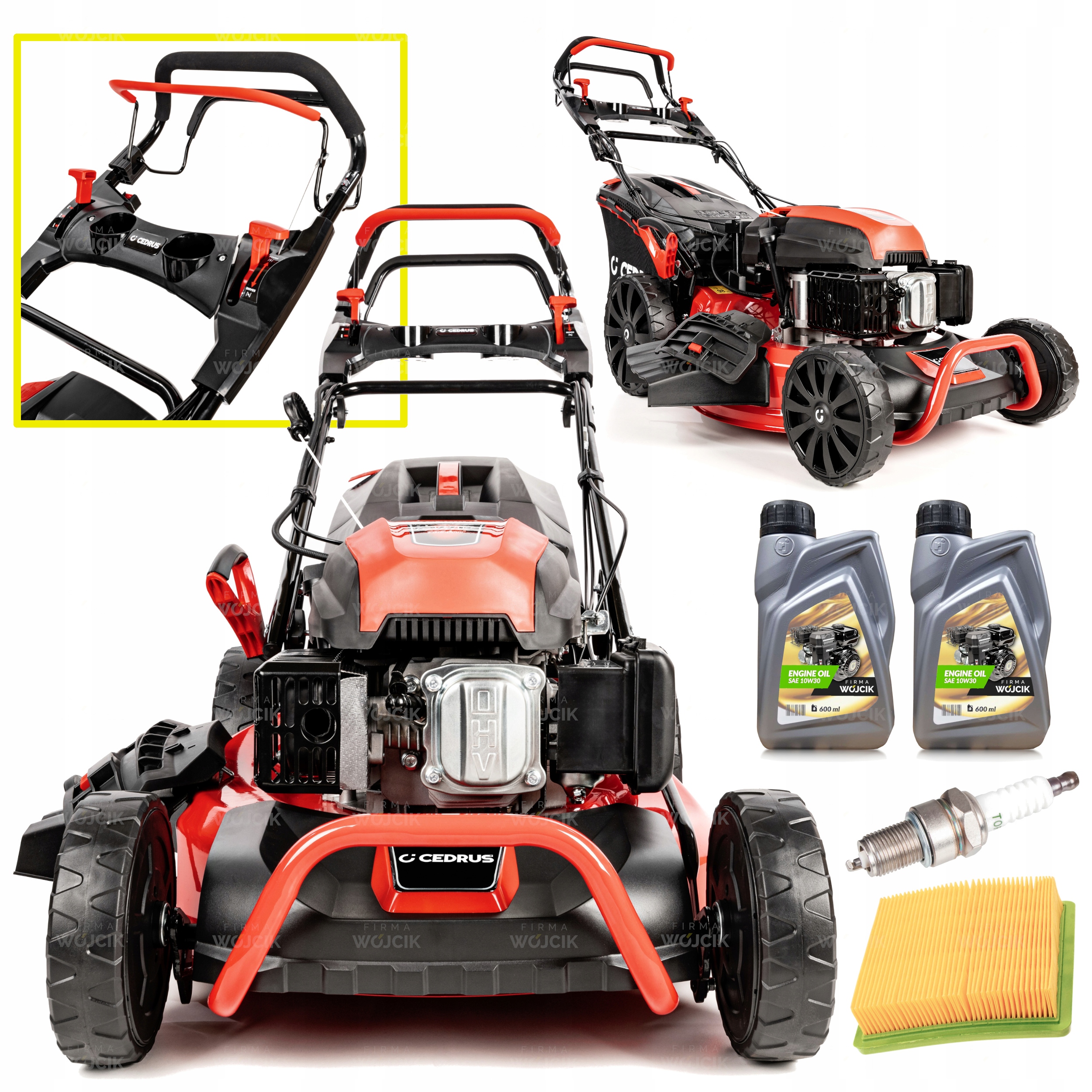 Kosiarka spalinowa 53cm z napędem E-start Cedrus KS53SV-E silnik 196cm3
