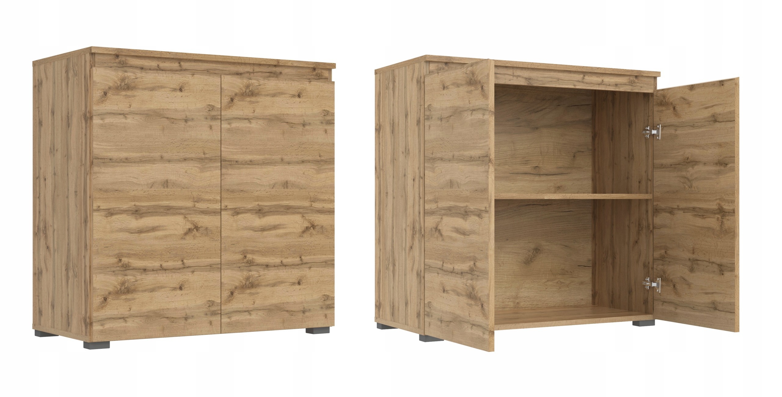 

Komoda Dąb Wotan Dwudrzwiowa Szafka 80 CM