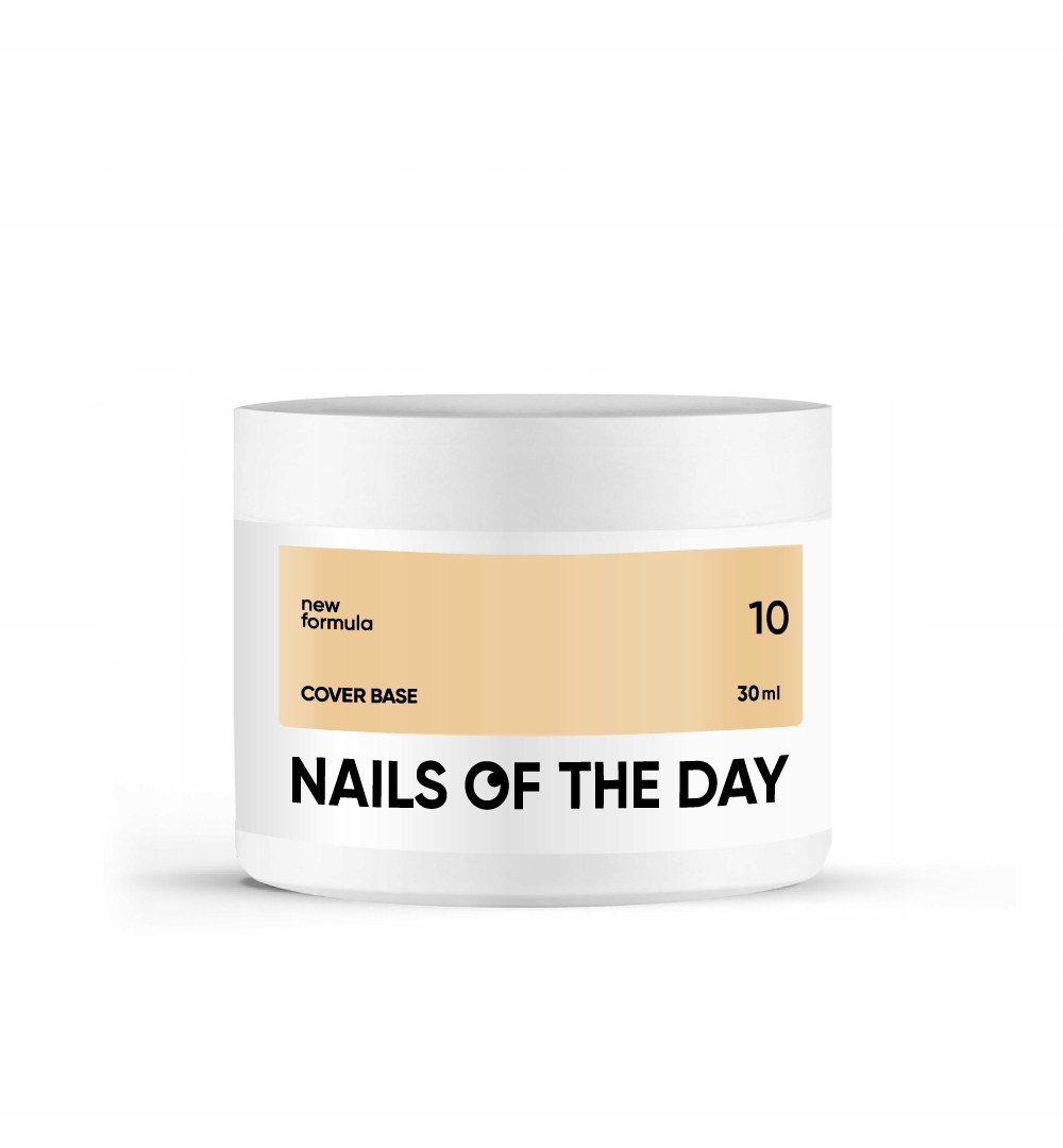 Nailsoftheday Cover base New 10 kryjąca brzoskwiniowa baza hybrydowa, 30
