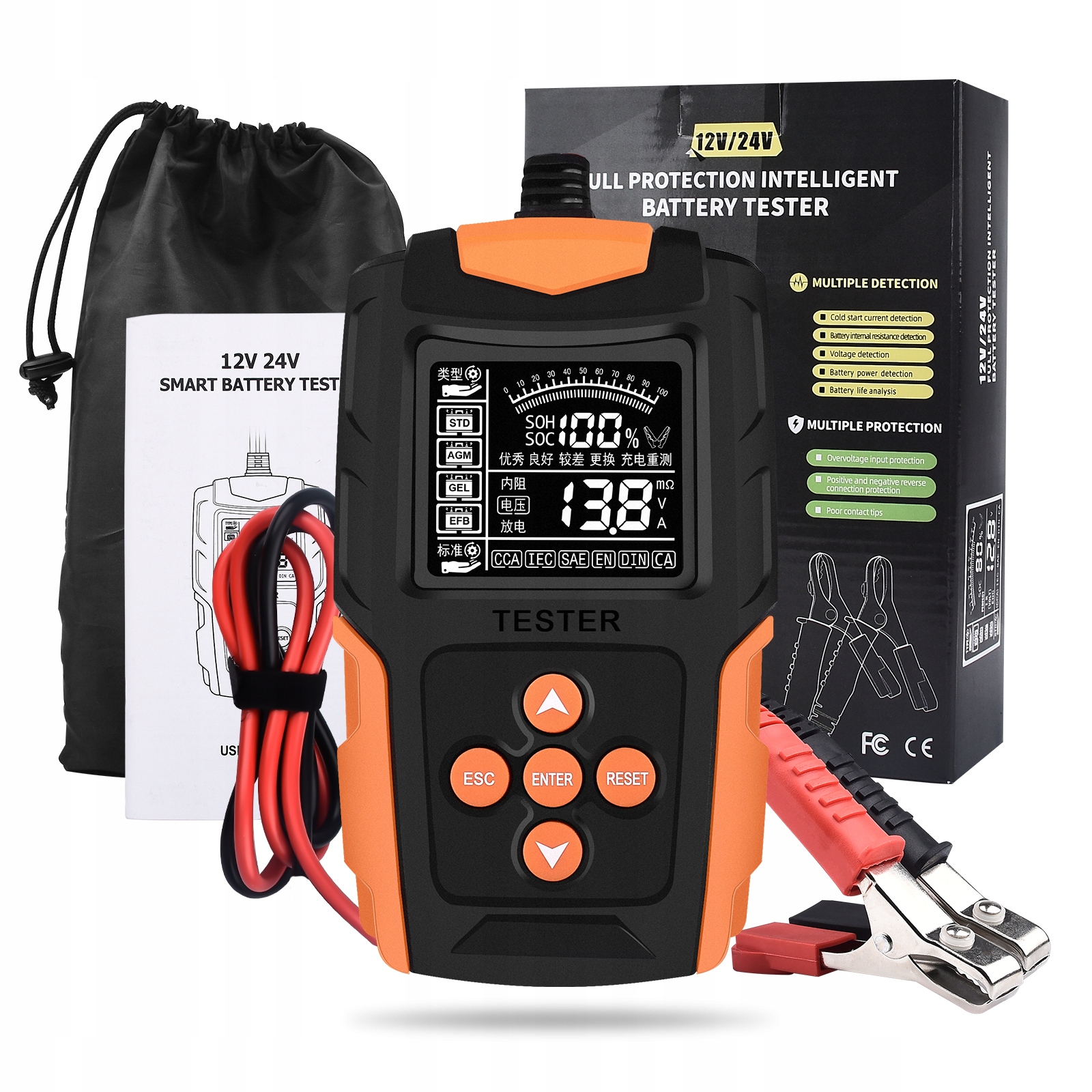 TESTER AKUMULATORÓW BABEFAS BATTERY TESTER 12A 24V A145 za 130 zł z