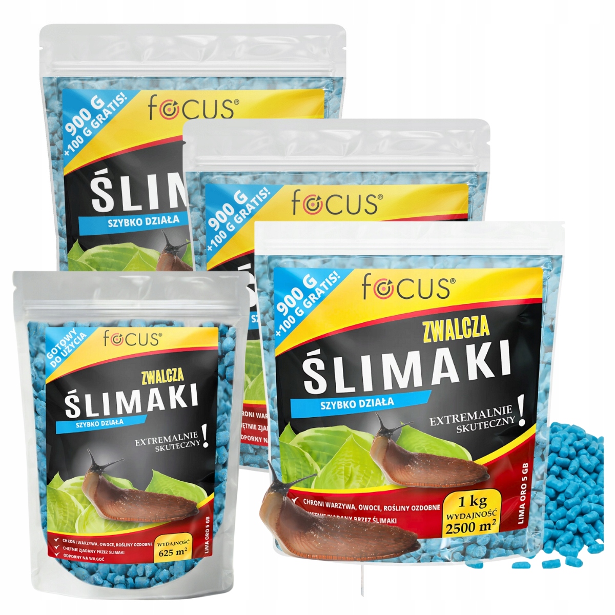 Trutka Na Ślimaki 3kg +250g Mocny 5GB Środek Preparat Granulki