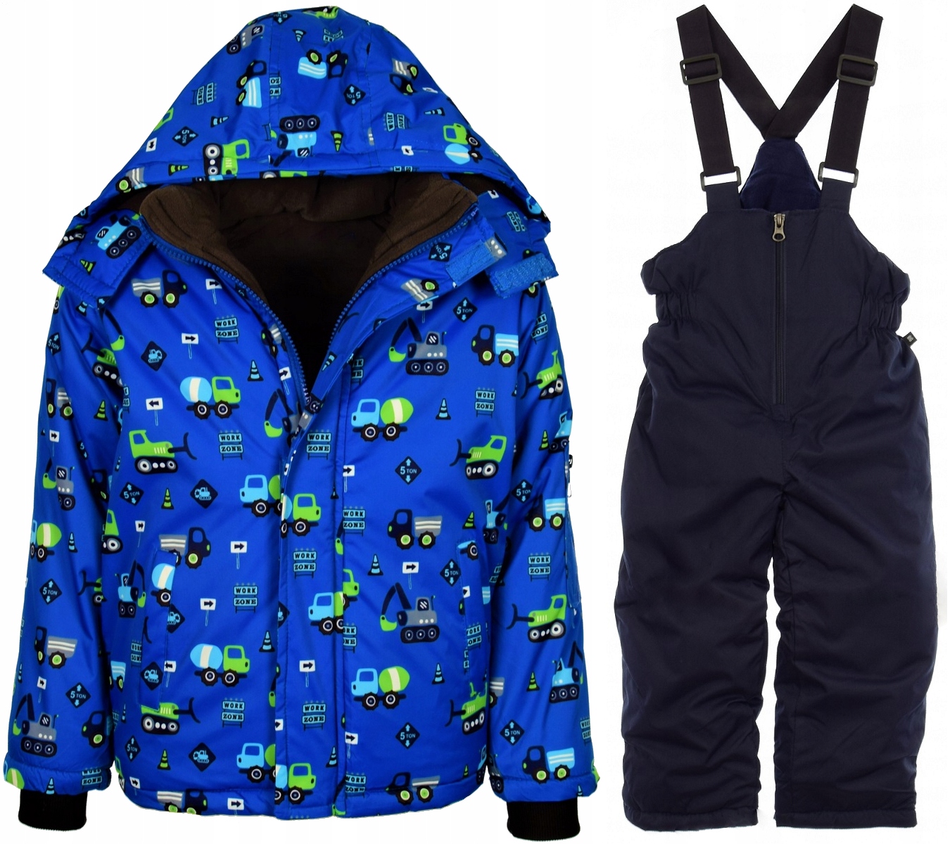 KOMBINEZON ZIMOWY j-342N DWUCZĘŚCIOWY POLAR r. 98