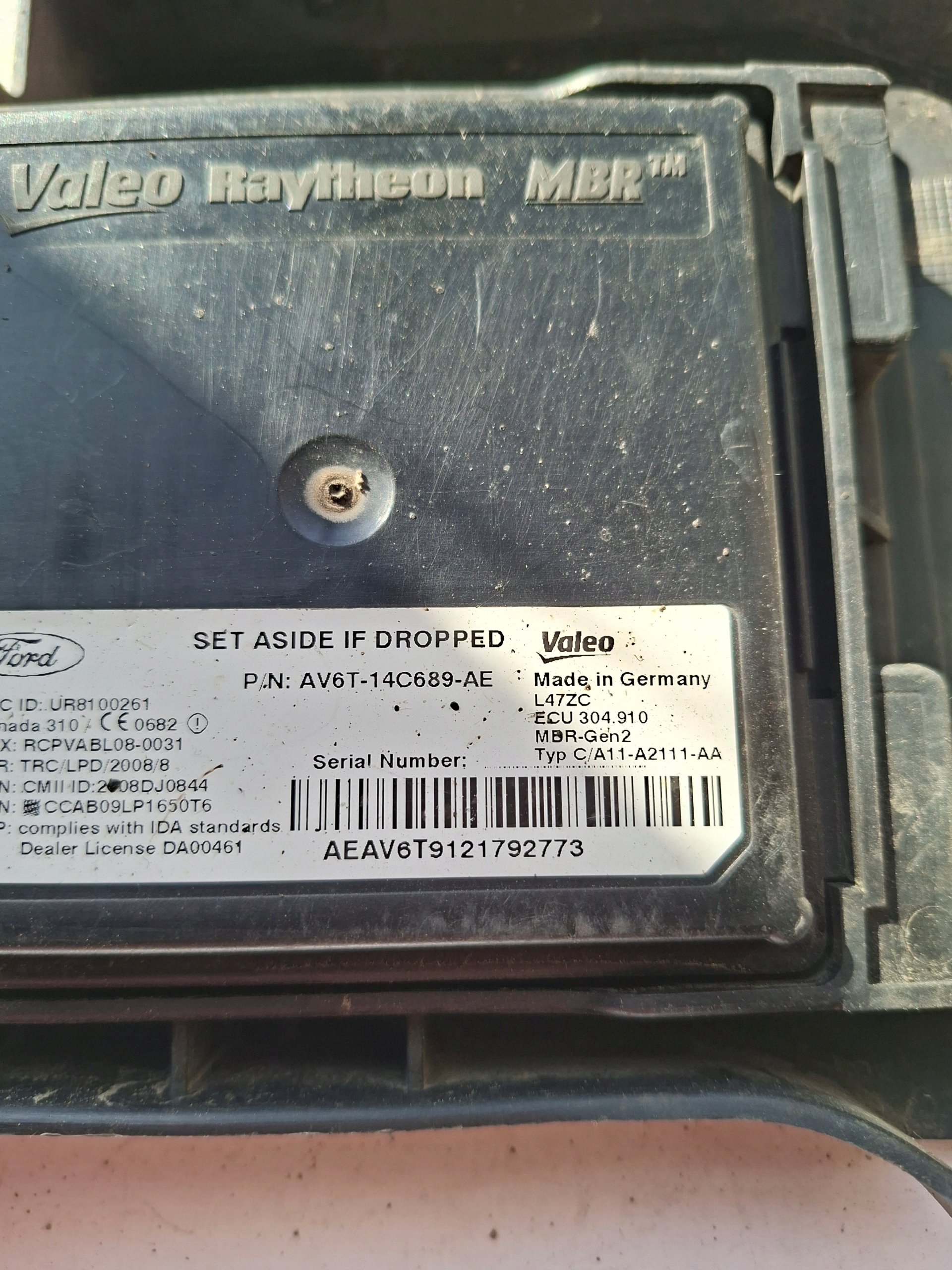 sensor module blind spot spot RADAR FORD right C-MAX MK2 II AV6T-14C689-AE