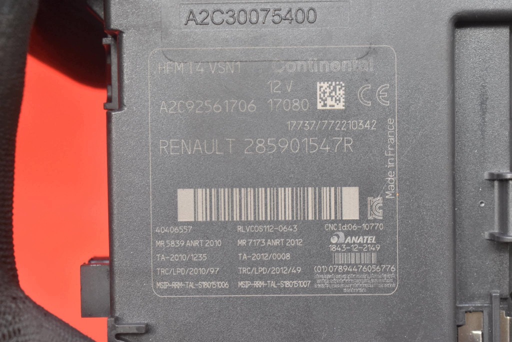 button START/STOP player KARTY 285901547R RENAULT CLIO 4 IV 1.5 DCI 90KM