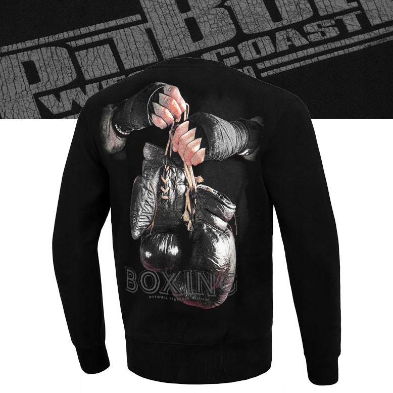 Męska Bluza Pitbull Bez Kaptura Boxing Fb