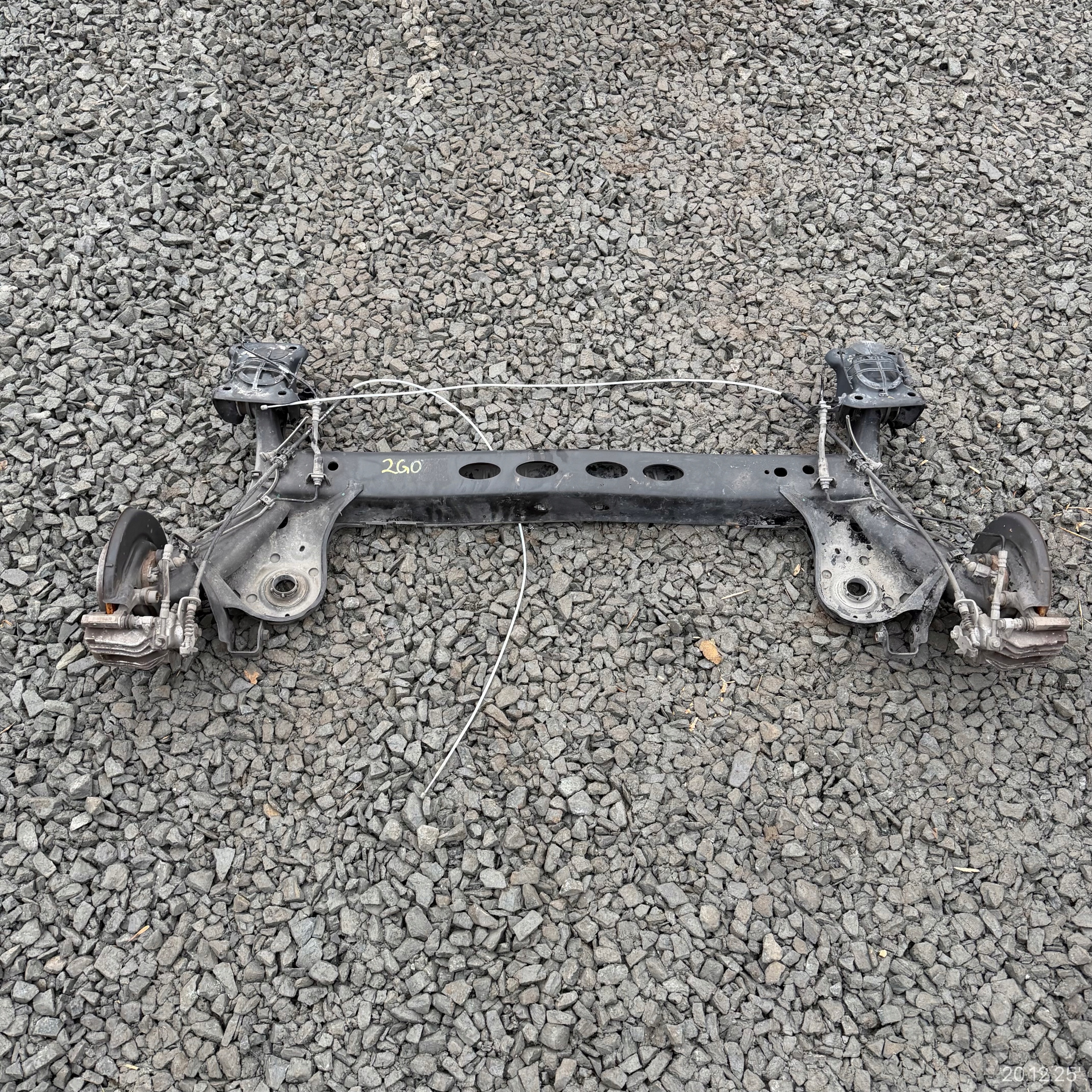 suspension beam axis rear complete VW VOLKSWAGEN POLO VI 2G0 discs