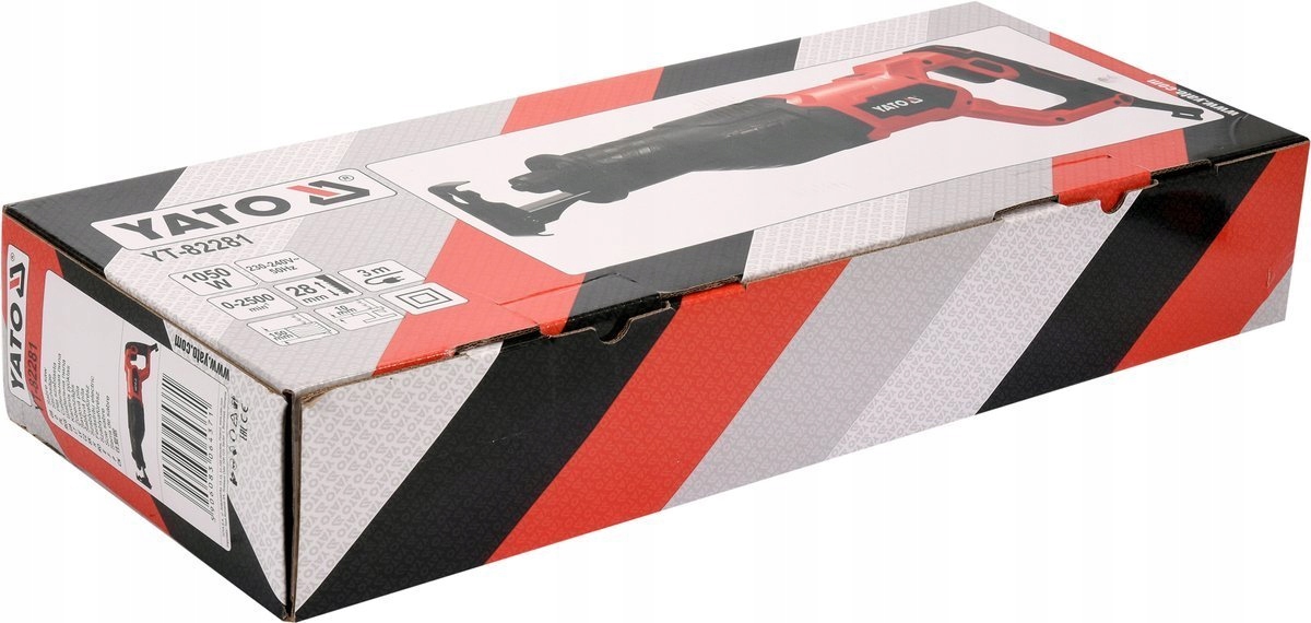 YATO PIŁA SZABLASTA LISI OGON LISICA 230V 1050W +2 BRZESZCZOTY YT-82281 Uchwyt uniwersalny 1/2''