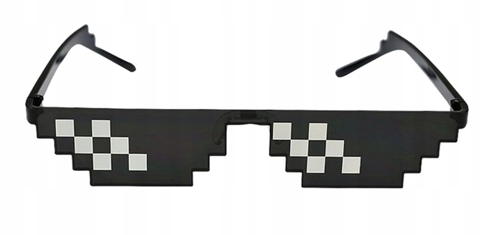 

Okulary Przeciwsłoneczne pikselowe Thug Life pixel