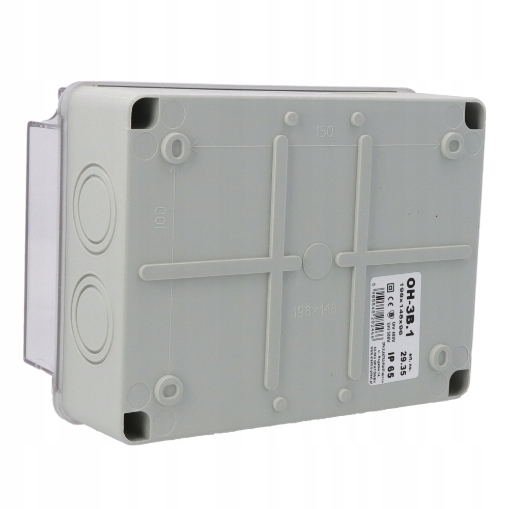 PUSZKA OBUDOWA HERMETYCZNA NATYNKOWA Szerokość 158 mm