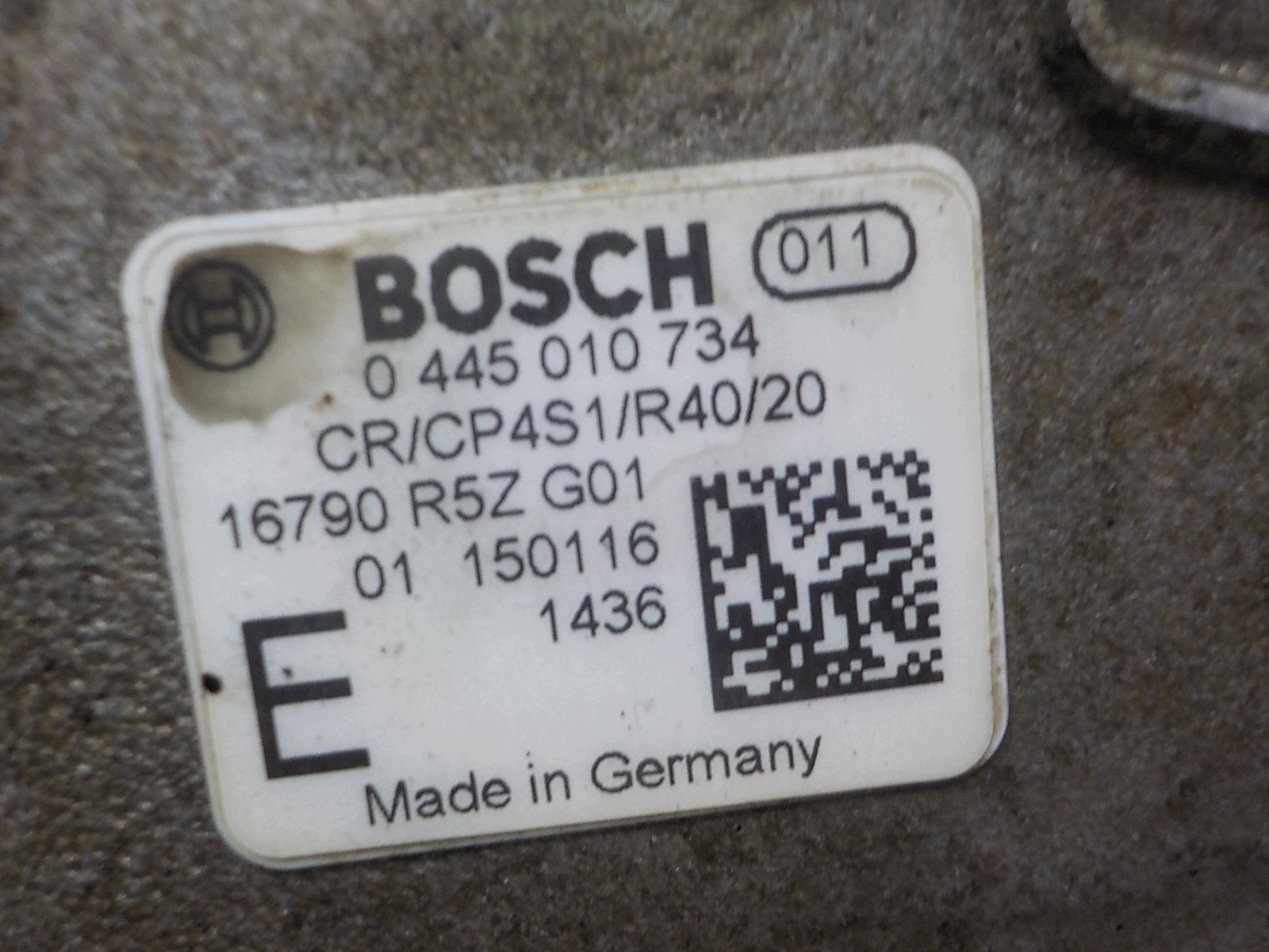 HONDA CIVIC IX 1.6 und-DTEC Einspritzpumpe 0445010734 X