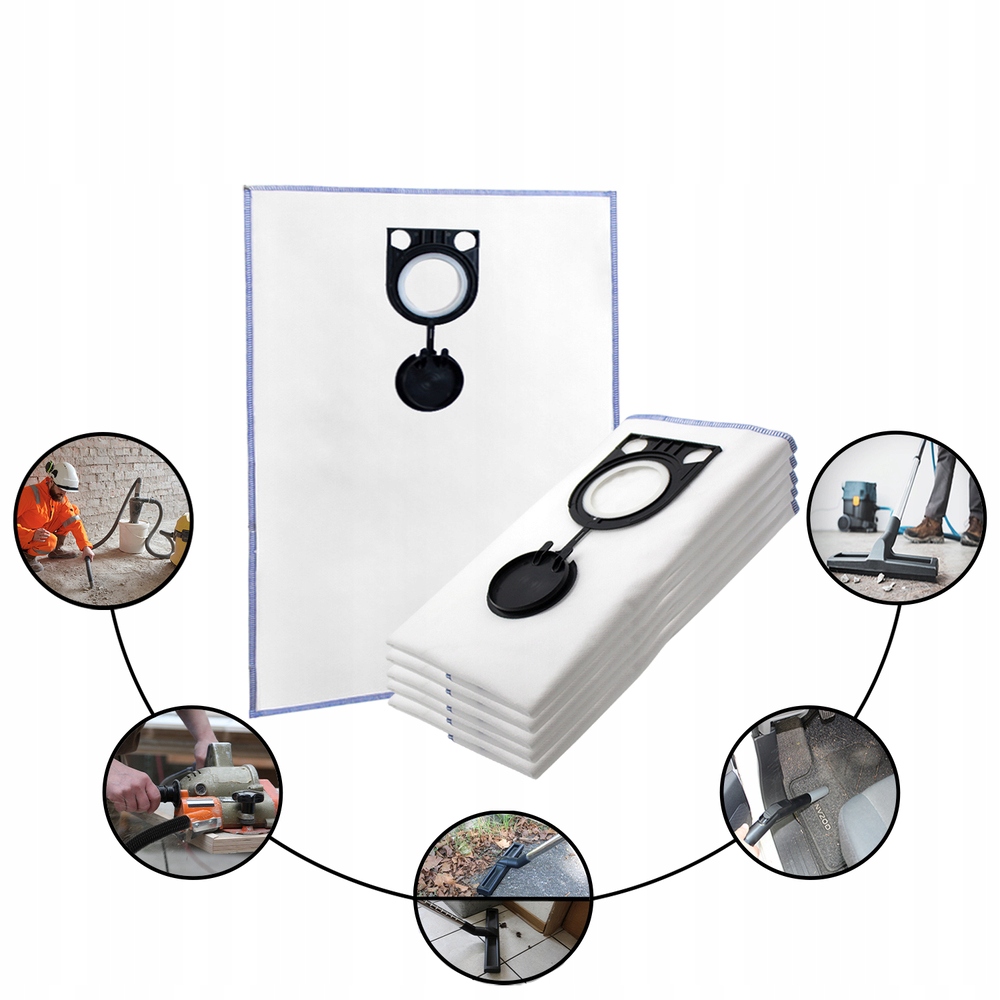 5 worków do Bosch Gas 25; Metabo Asr 25 L Sc