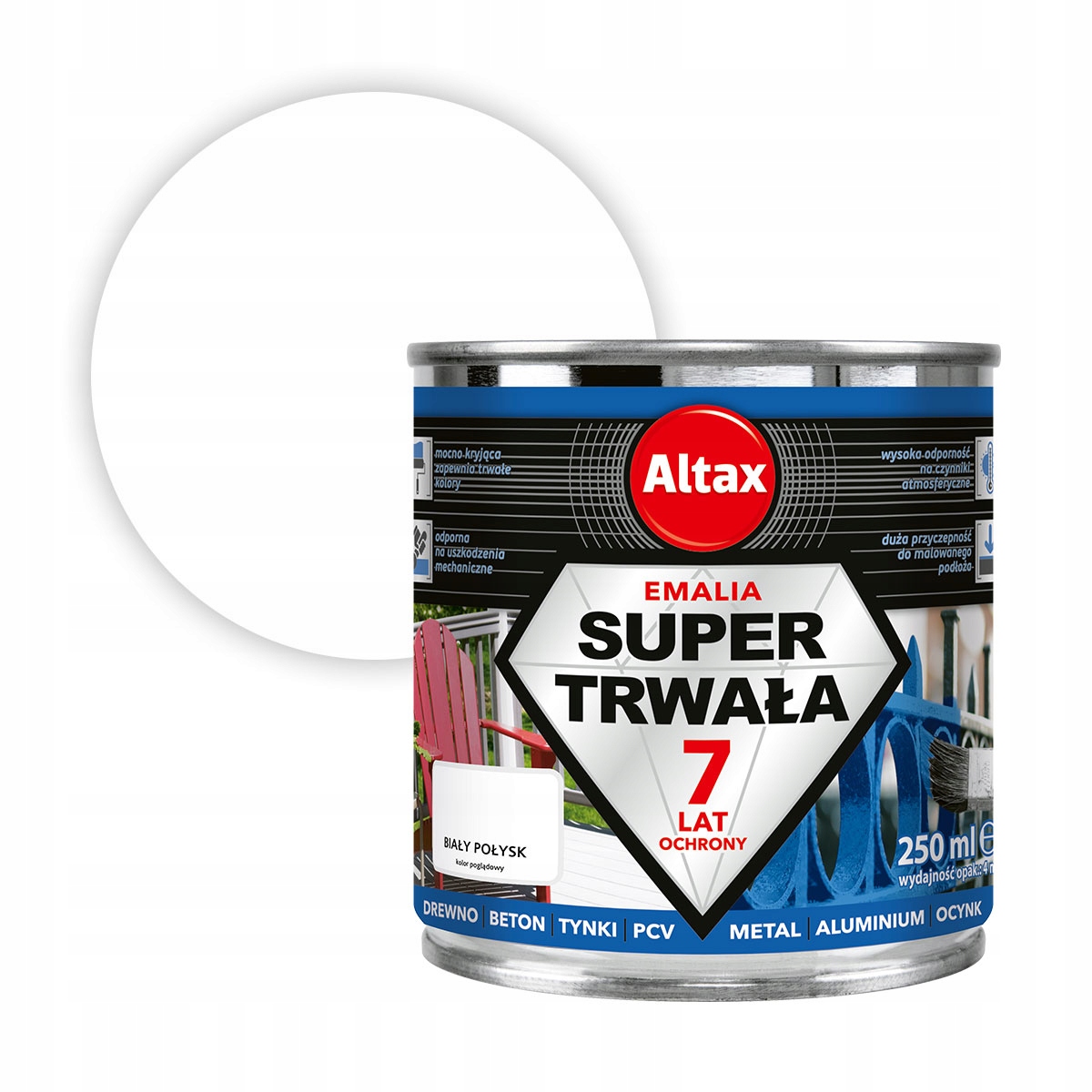 

Altax Emalia Trwała 0,25L Biały Połysk