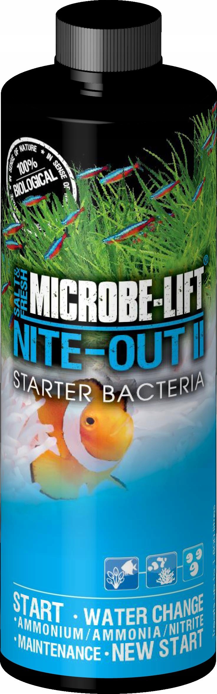 Microbe Lift Nite-out II 118 ML Nitrifikační Bakterie Odstraňuje Amoniak