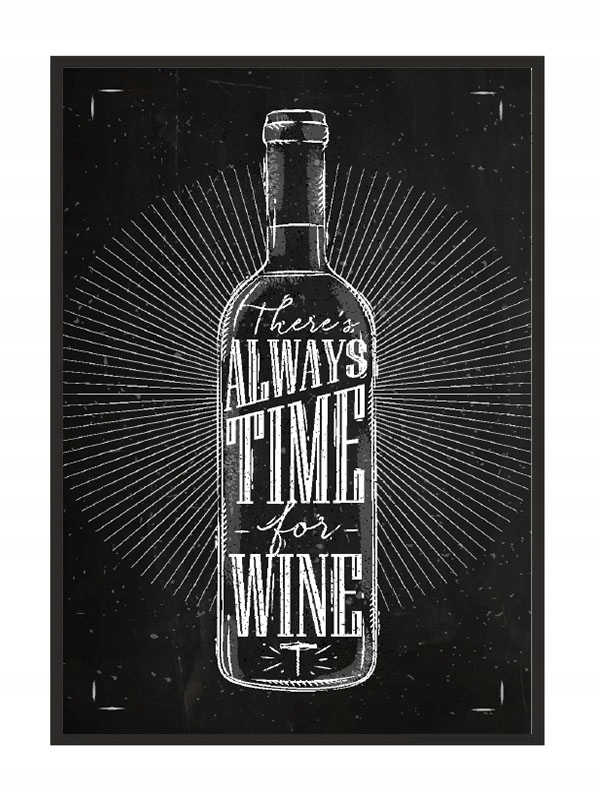 

Obraz Plakat W Ramie 33x43 cm Kuchnia Wino P1869