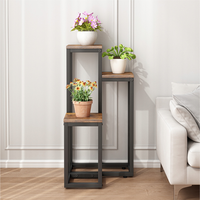 KWIETNIK STOJAK NA ROŚLINY KWIATY DONICZKI RUSTYKALNY REGAŁ METALOWY LOFT EAN (GTIN) 5904890436619