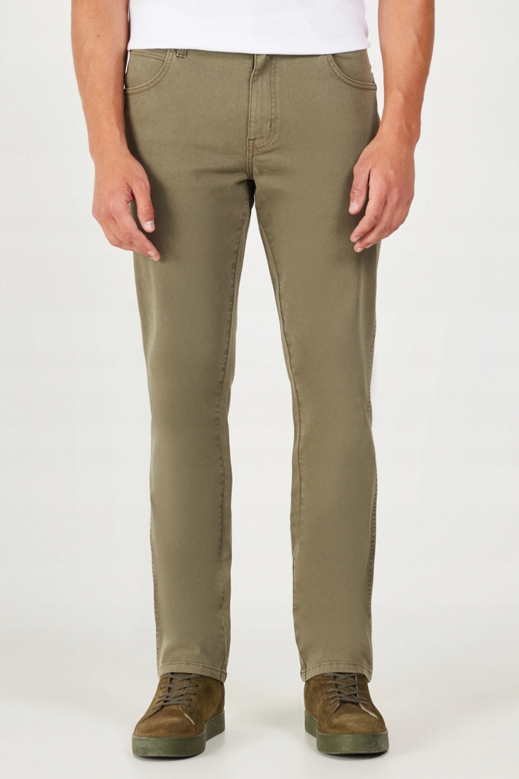 Pánské jednoduché kalhoty Wrangler Texas Militare Green 112388605 36/30