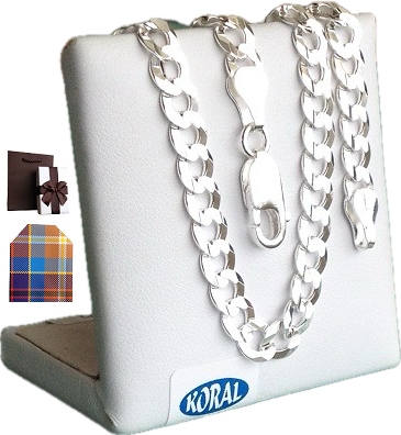 Srebrny 925 Łańcuszek Męski Szeroki Pancerka Srebro próba 925 (na Prezent)