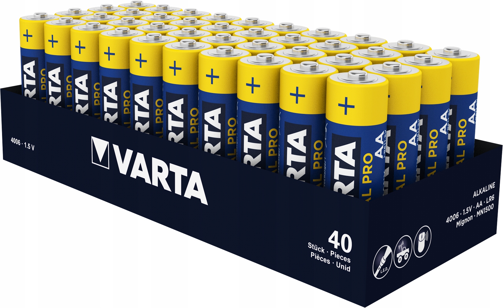 40х АККУМУЛЯТОРЫ VARTA INDUSTRIAL LR6 AA R6