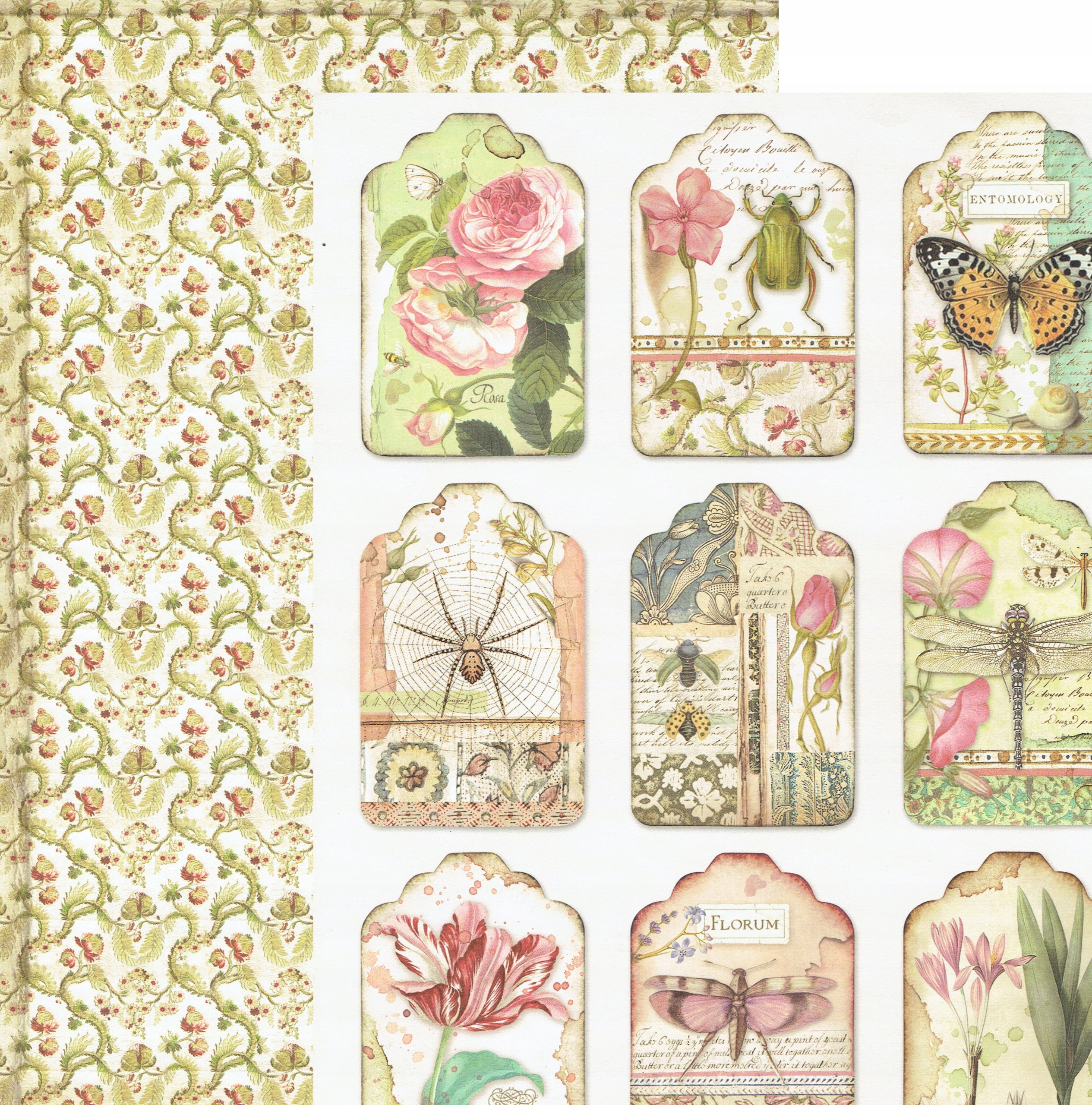 Papier do scrapbookingu 30,5x30,5 cm 5 ark. nr 56