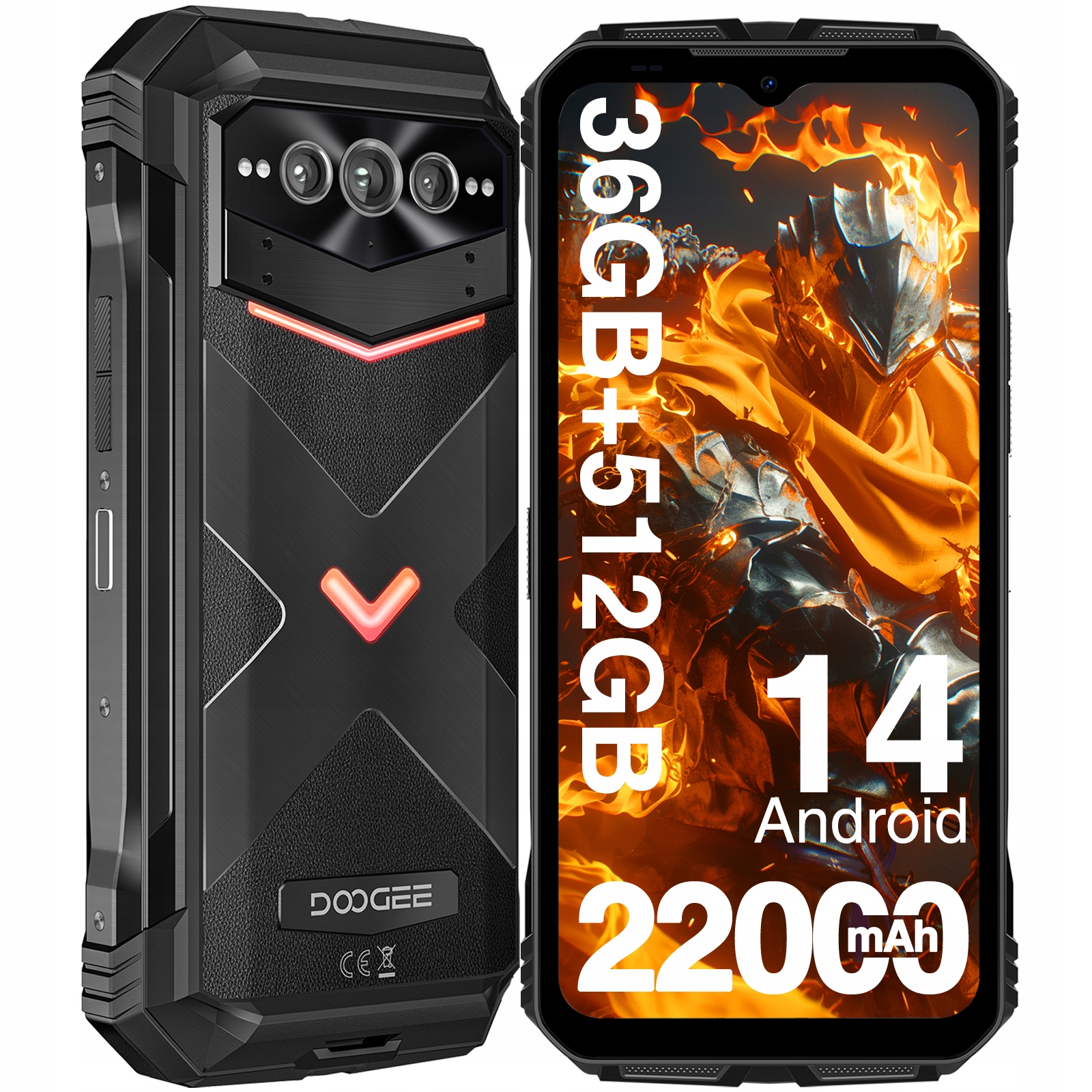 Smartfon Doogee V MAX PLUS 16 GB / 512 GB 5G czarny